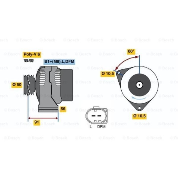 Bosch Generator Lichtmaschine 180A 14V FüR Mercedes-Benz E-Klasse T-Model-image