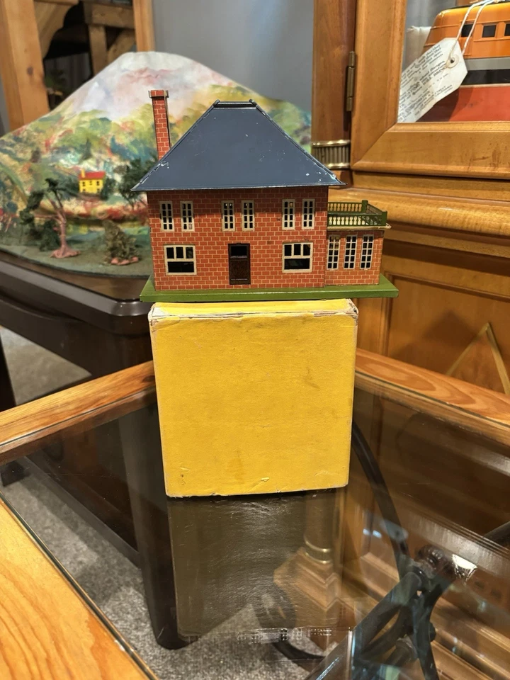 “Scarce Grey Roof” Lionel Prewar 191 Villa (Yellow Box) Nice! - Image 3 of 4