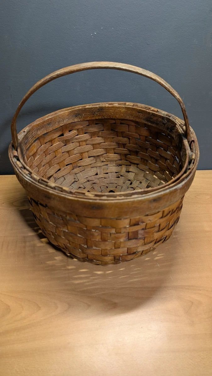 Antique Woven Basket In Collectible Baskets for sale | eBay