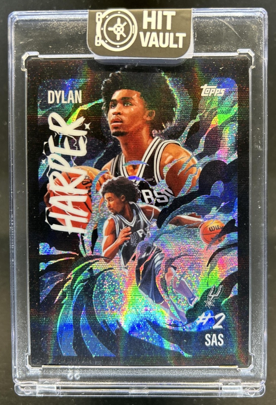 2025-26 Topps Chrome Dylan Harper Ultra Violet All-Star RC SSP #UV-12 Spurs