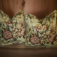 2pc CUSTOM Ralph Lauren Pillows GALAHAD Guinevere Aragon Bohemian 20"×20"