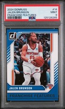 Jalen Brunson Franchise Features #14 2024 Donruss PSA 9 MINT