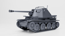 Wargame 3D Miniature WW2 German Marder III Ausf.H Tank Destroyer Bolt Action 3D