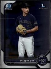 2022 Bowman Draft #BDC-174 Jackson Cox Chrome