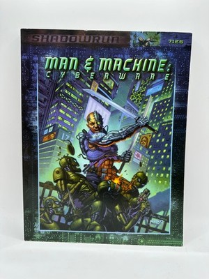 Shadowrun Rules Expansion 7126 Man & Machine Cyberware Roleplaying Game Book