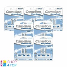 14 Camelion AA Rechargeable Batteries Always Ready HR6 2300mAh 1.2V 2Pack NiMH 4.36 per battery