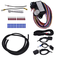 12 Circuit Universal Wire Harness 14 Fuse 12V Wiring For ANY application
