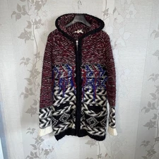 Isabel Marant Pour H&M Women's Multi-Coloured Wool Zipped Hooded Jumper