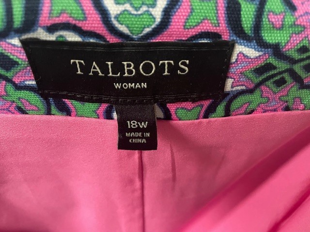 Talbots Multi Colored Lined Spring/Summer Skirt 1… - image 2