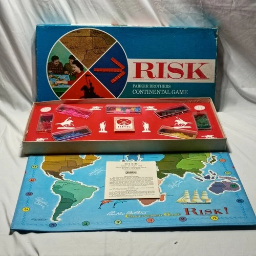 Vintage 1959 RISK Continental Game by Parker Brothers - Complete Set