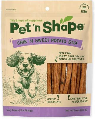 Pet 'n Shape Chik 'n Sweet Potato Stix Dog Treats ?C Made and Sourced in the USA