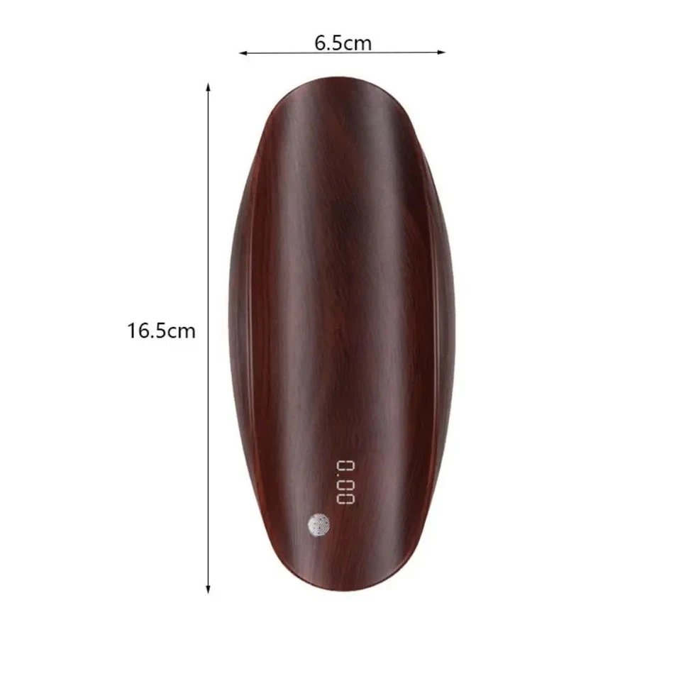 Báscula de café con sensor táctil herramienta de cocina digital precisa báscula de madera Foto 2 de 4