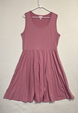 LuLa Roe Size XL Solid Pink Dress