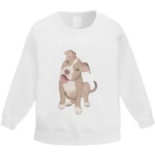 'Adorable Pitbull Puppy' Kid's Sweatshirt / Sweater / Jumper (KW054637)