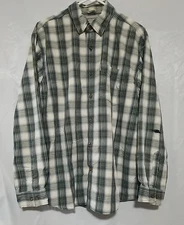 Mens  L- CARHARTT 102278 984 Button Down 1 Front Pocket Long Sleeve Shirt