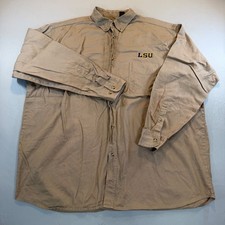 LSU Tigers Mens 3XL Vintage Button Shirt College Football Gameday Tailgate