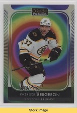 2021-22 O-Pee-Chee Platinum Rainbow Color Wheel Patrice Bergeron #191 READ z6b