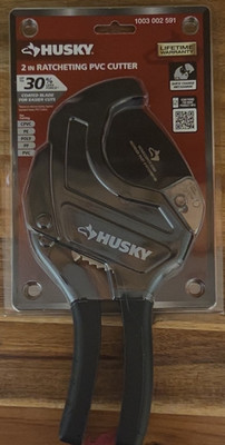 Husky 2 in Ratcheting PVC Pipe Cutter Model 1003 002 591 Ratchet Pipe Cutter