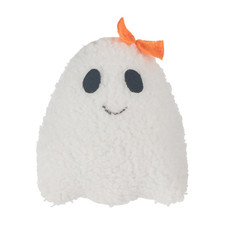 4 Inch Halloween Plush Ghost with Orange Bow ...