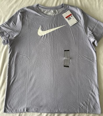 Nike Womens Dri-FIT Training T-Shirt Light Purple Lavender (628)