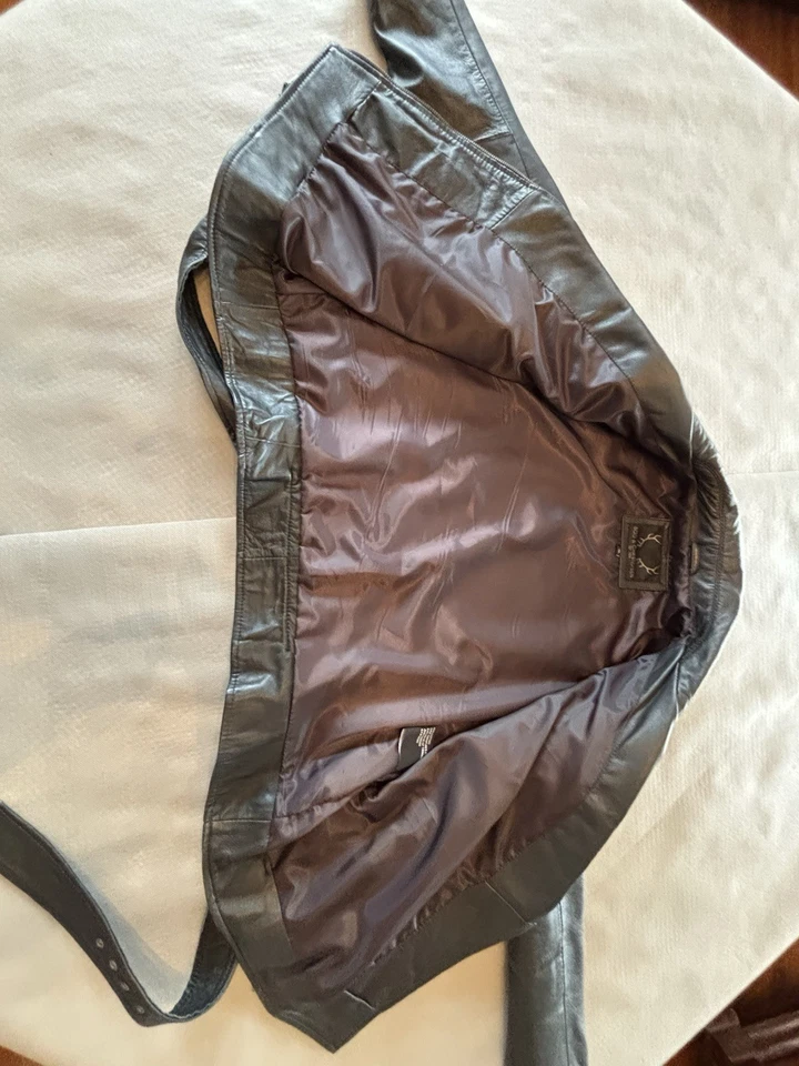 BOD & CHRISTENSEN JACKET 100% LEATHER MOTO/BIKER Black - size XL - Image 3 of 4