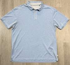 Tommy Bahama Mens Shoreline Surf Polo Blue L Preppy Coastal Casual Golf