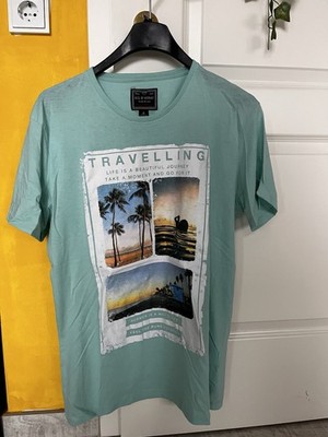 Gil D Auray T-Shirt Herren Größe L Türkis Blau Neu Ungetragen