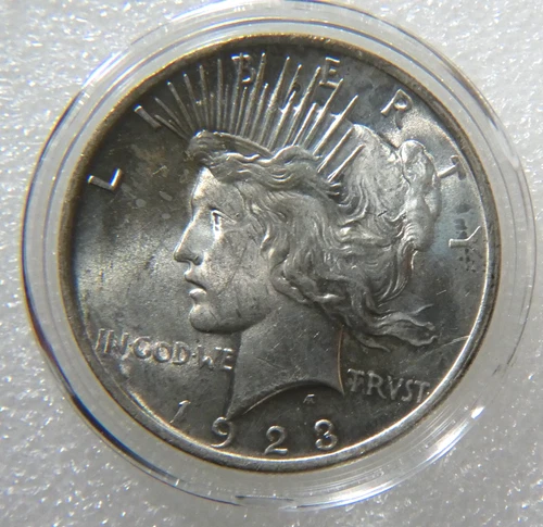 1923 PEACE SILVER DOLLAR  AU