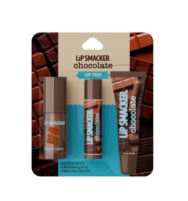 Lip Smacker Trio Chocolate Flavored Lip Oil & Lip Balms 3pc New