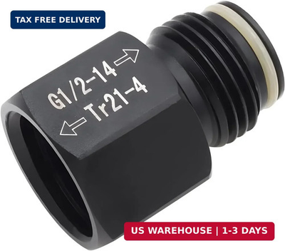 #ad Soda CO2 Pressure Regulator Adapter for Aquariums HomebrewFemale TR21 4 Soda Cy $38.73