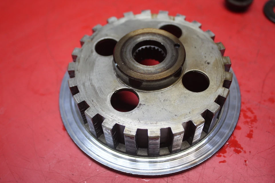 1994 HONDA CR80R COMPLETE CLUTCH W PLATES BASKET HUB 22100-GC4-600 - Image 4 of 4