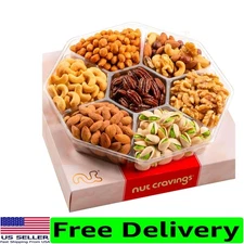 Sophisticated 1 LB Mixed Nuts Holiday Care Package - 7 Nut Variety for Gifting