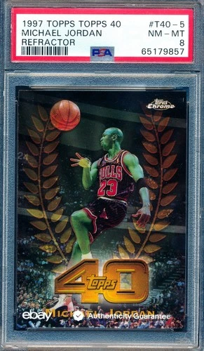 Jordan 1997 Topps Chrome Jordan #5 Refractor