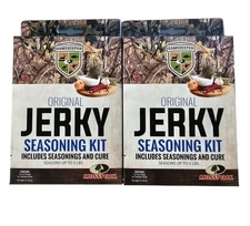 2 Gamekeeper Mossy Oak Jerky Seasoning Kit Original Up to 5lbs Meat Per Box 2oz