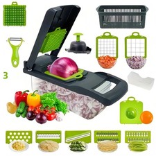 16 in 1 Vegetable Chopper Food Choppers Onion Veggie Slicer Cutter Dicer Kitchen
