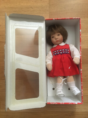 Vintage Kathe Kruse Ursula Puppe 25 cm weicher Körper braune Augen und Haare Germany 1990er