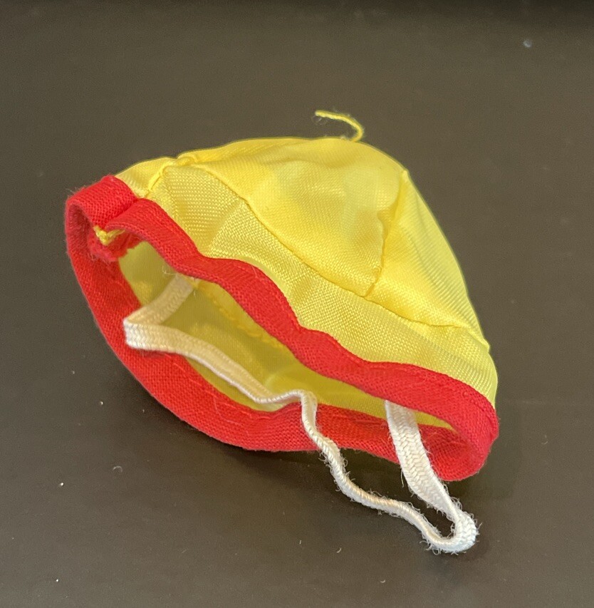 PONY Cappello stivali e altri acc vintage rosso e giallo rosso stivaletti e altro