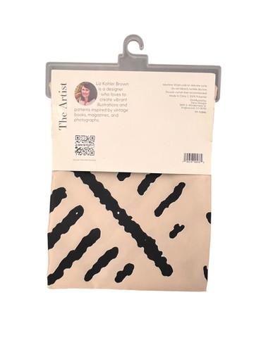 NWT~ Society6 Thinline Studio Cloth Shower Curtain 68 x 72" Line Mud Bone ii56 - Picture 7 of 7