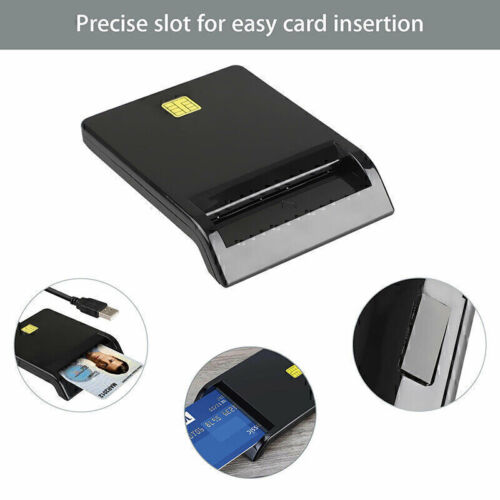 USB Smart Card Reader for Bank Card CAC Government ID Chip Card Read Information - Picture 7 of 12