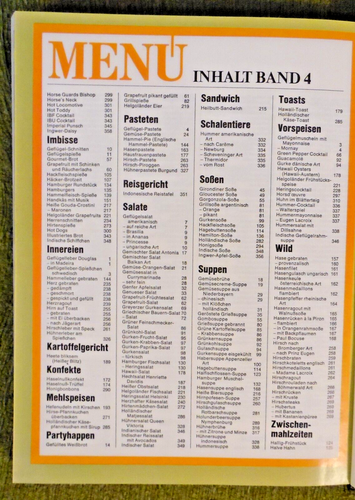 Menü , Das grosse moderne Kochlexikon Band 4 , Bertelsmann , HC , - Imagen 10 de 10