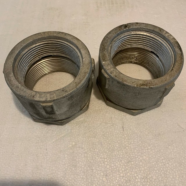 QTY 2 THOMAS & BETTS 681AL 21/2" ERICKSON COUPLING 2 1/2" inch T&B