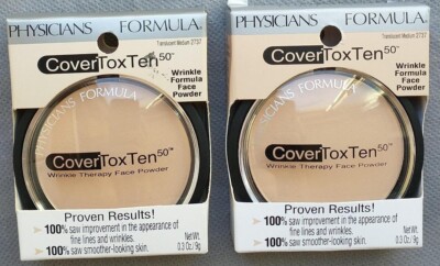2 Physicians Formula CoverToxTen 50 Therapy Powder Translucent Medium 2737 