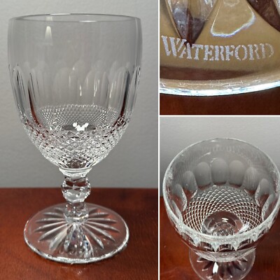Retired WATERFORD CRYSTAL Colleen Encore Footed Iced Tea Beverage Goblet Glass