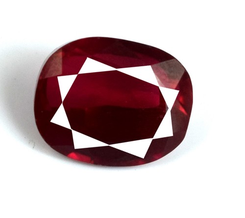 Pietra preziosa naturale naturale certificata 6-8 carati rubino rosso birmano - Foto 6 di 9