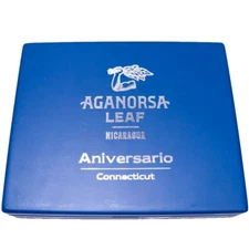 Aganorsa Leaf Toro Aniversario Connecticut Empty Wooden Ci Box 9" x 7.25" x 1.5"