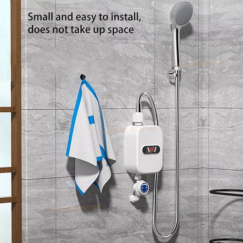 3500W Portable Tankless Water Heater Shower Electric Instant Hot Boiler Bathroom - Picture 8 of 17
