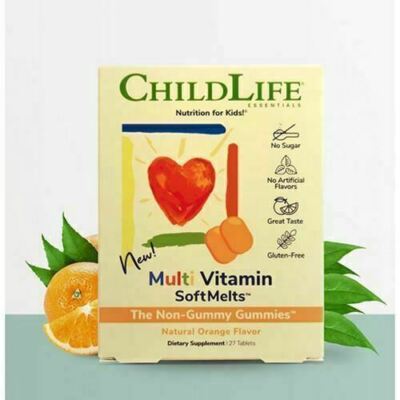 Multi Vitamin Softmelts Orange  27 Tabs By Child Life Essentials