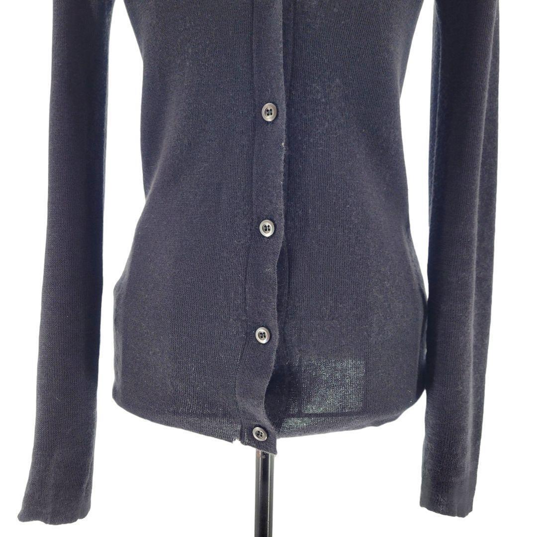 PRADA Womens Black Cashmere Silk Cardigan Size L Authentic PRADA Womens Black Cashmere Silk Cardigan Size L Authentic
