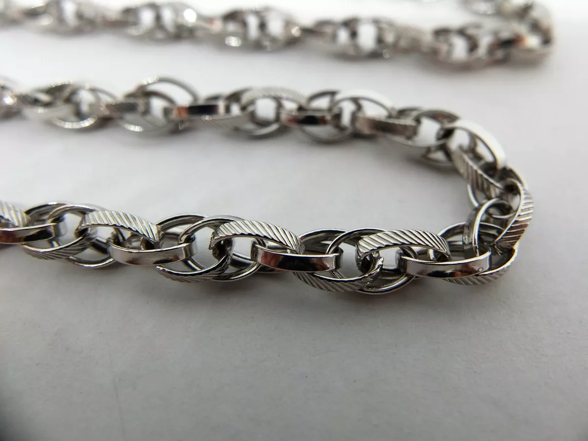 9ct white 2024 gold rope chain