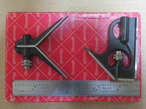 Starrett 6” Combination Square Head & Center Finder Tool - 33HC-6-4R